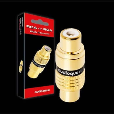 ข้อต่อสายสัญญาณ อุปกรณ์เสริมเครื่องเสียง AUDIOQUEST : RCA COUPLER (RCA FEMALE TO RCA FEMALE)